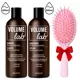 VASAROS IŠPARDAVIMAS! Volume Lab MAX rinkinys: Šampūnas (500 ml) ir Kondicionierius (500 ml) + DOVANA (Plaukų šepetys)